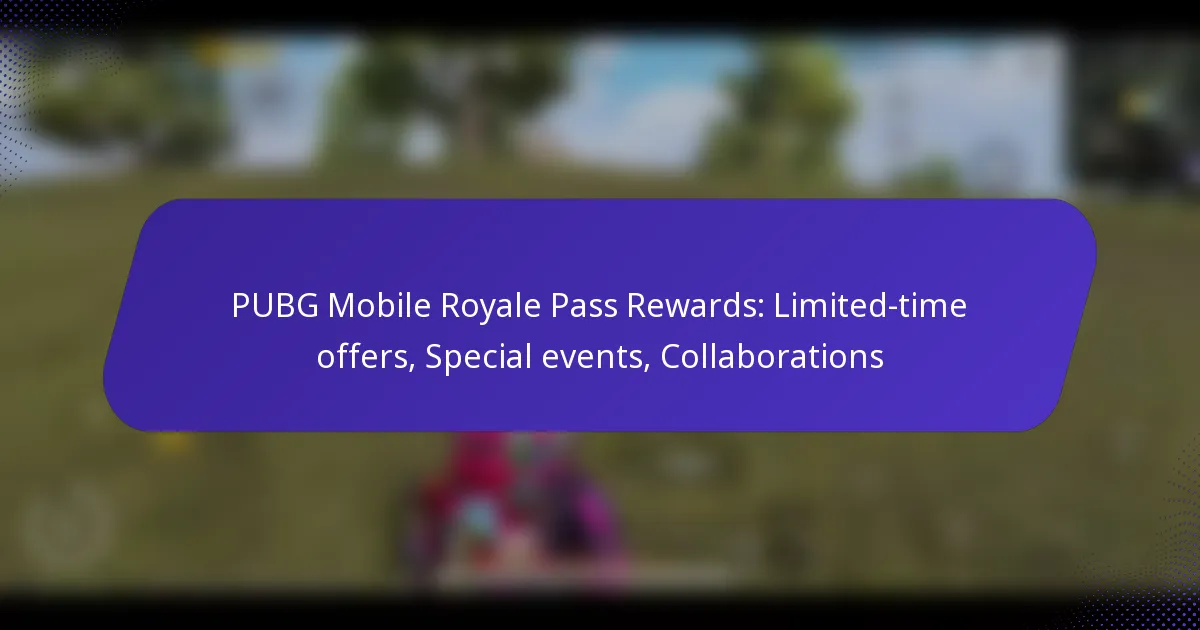 PUBG Mobile Royale Pass Rewards: Limited-time offers, Special events, Collaborations