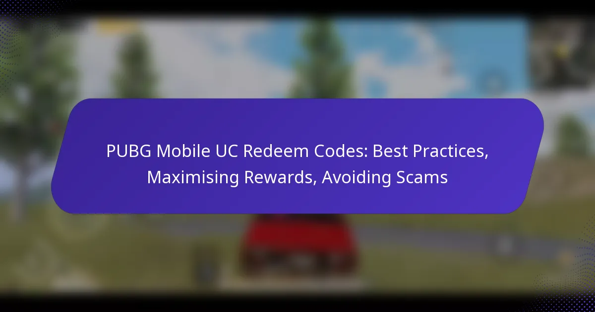 PUBG Mobile UC Redeem Codes: Best Practices, Maximising Rewards, Avoiding Scams