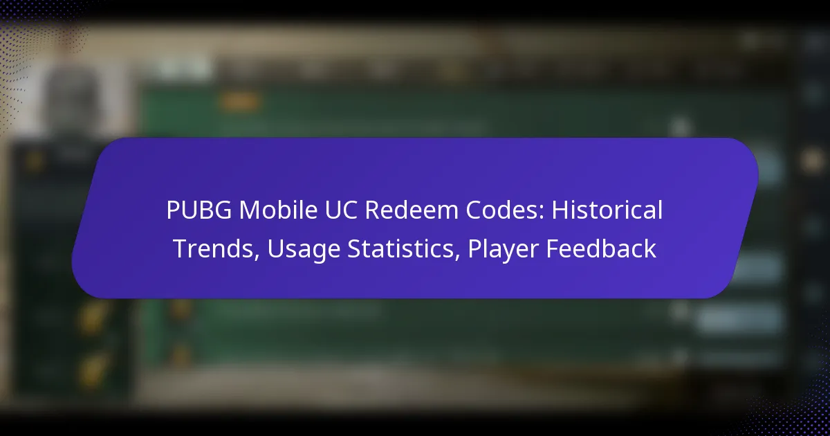 PUBG Mobile UC Redeem Codes: Historical Trends, Usage Statistics, Player Feedback