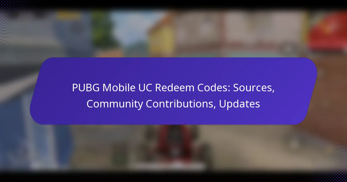 PUBG Mobile UC Redeem Codes: Sources, Community Contributions, Updates