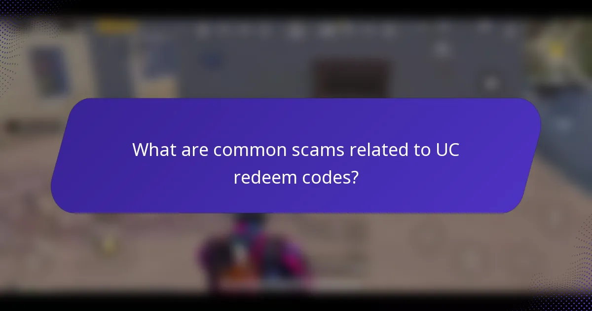 What are common scams related to UC redeem codes?