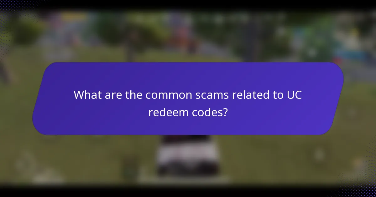 What are the common scams related to UC redeem codes?